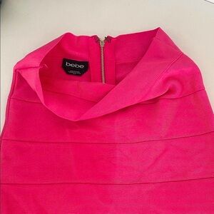 BEBE Fuchsia Bandage Skirt